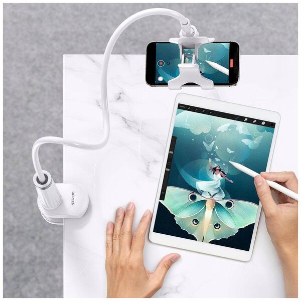 UGREEN LP113 Holder, phone/tablet stand (white) 6957303834884
