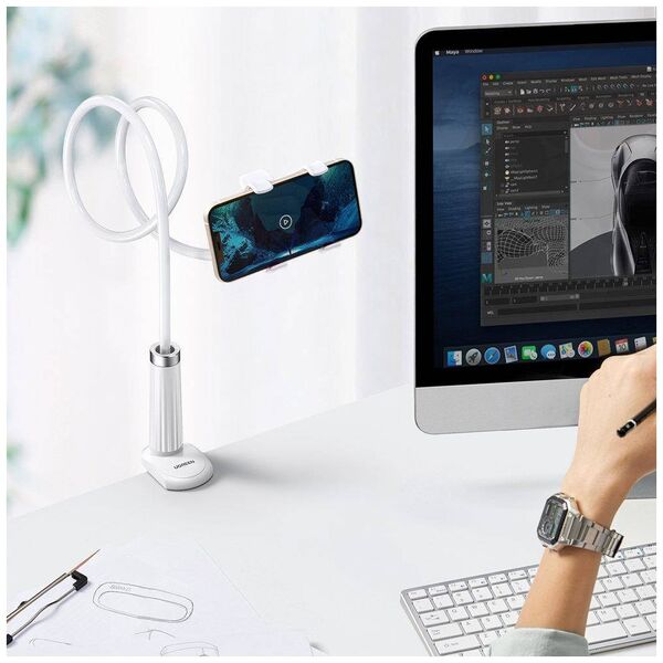 UGREEN LP113 Holder, phone/tablet stand (white) 6957303834884