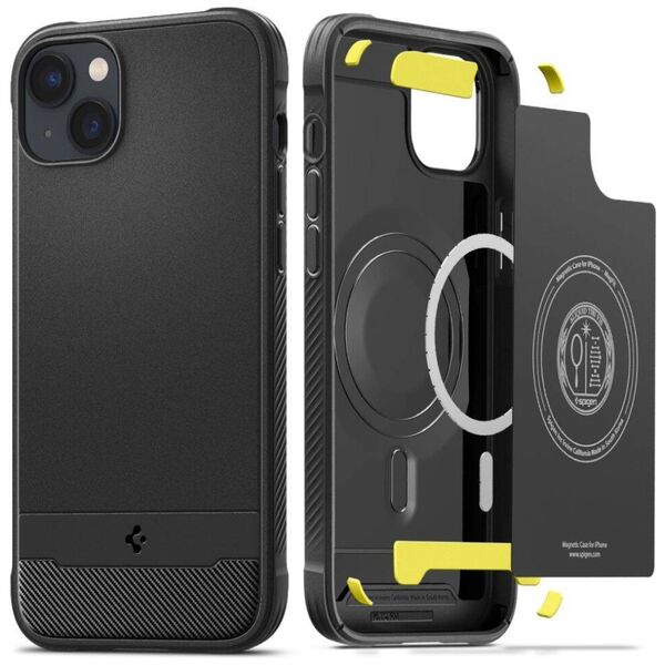 Case IPHONE 14 Spigen Rugged Armor MagSafe Matte black 8809811865141