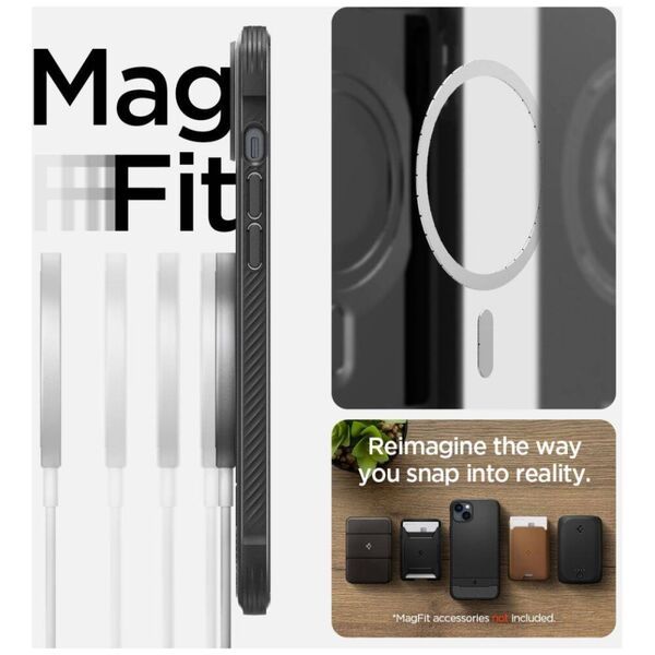 Case IPHONE 14 Spigen Rugged Armor MagSafe Matte black 8809811865141