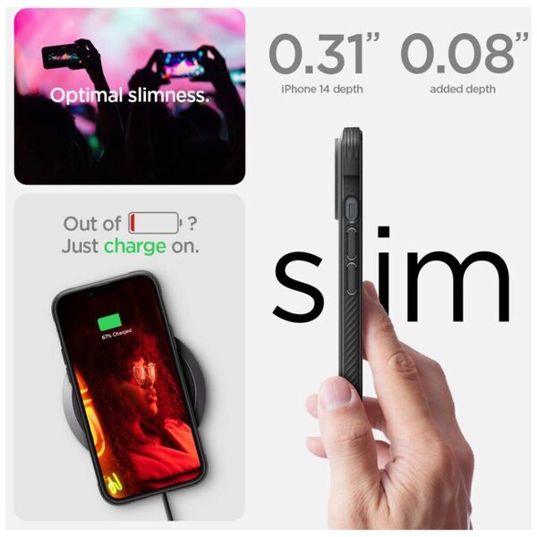 Case IPHONE 14 Spigen Rugged Armor MagSafe Matte black 8809811865141