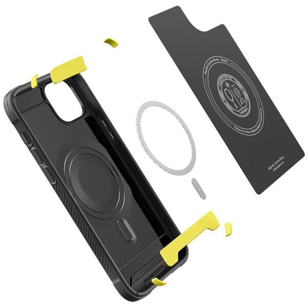 Case IPHONE 14 Spigen Rugged Armor MagSafe Matte black 8809811865141