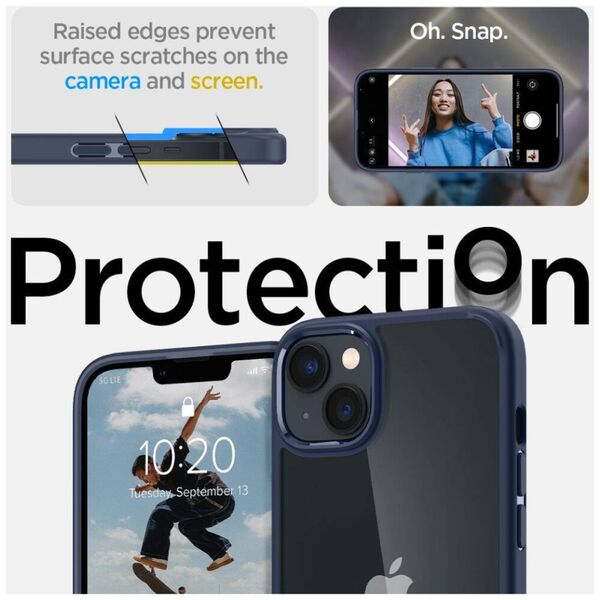 Case IPHONE 14 PLUS Spigen Ultra Hybrid Crystal Navy Blue 8809811864120
