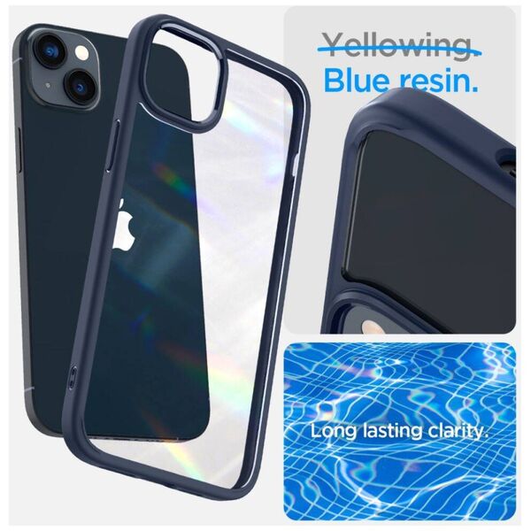 Case IPHONE 14 PLUS Spigen Ultra Hybrid Crystal Navy Blue 8809811864120