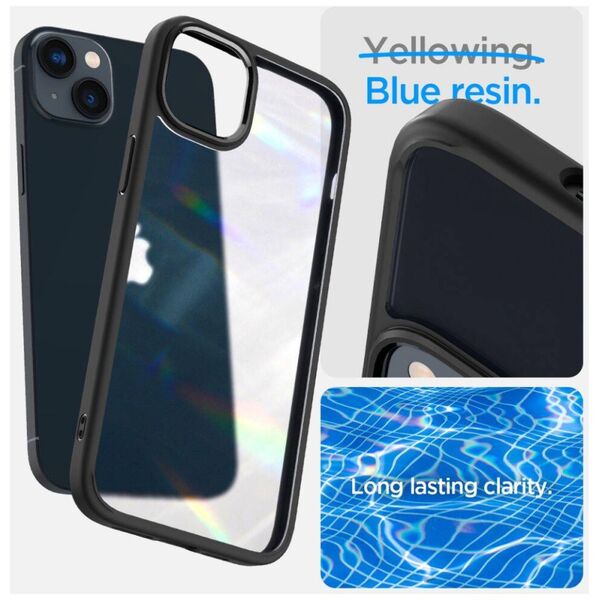 Case IPHONE 14 PLUS Spigen Ultra Hybrid Crystal Frost Black 8809811864144