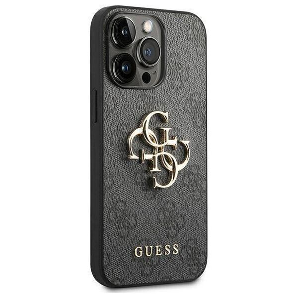 Original Case IPHONE 14 PRO Guess Hardcase 4G Big Metal Logo gray 3666339066260