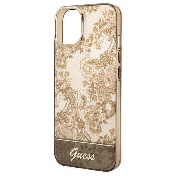 Original Case IPHONE 14 PLUS Guess Hardcase Porcelain Collection gold 3666339090678
