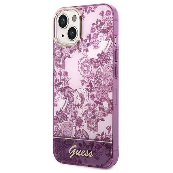 Original Case IPHONE 14 PLUS Guess Hardcase Porcelain Collection pink 3666339064372