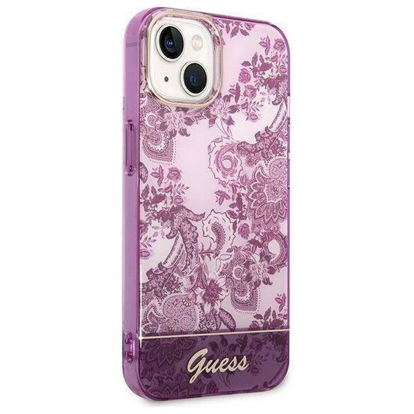 Original Case IPHONE 14 PLUS Guess Hardcase Porcelain Collection pink 3666339064372