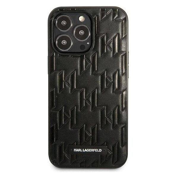 Original Case IPHONE 13 PRO Karl Lagerfeld Hardcase Monogram Plaque black 3666339049140