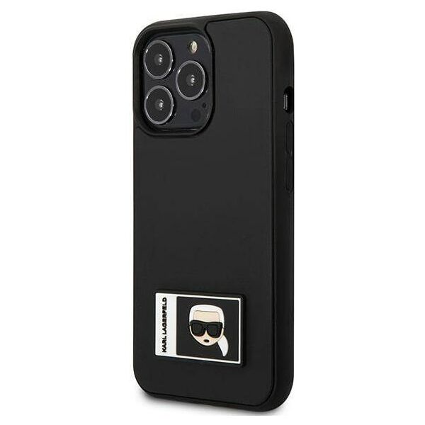 Original Case IPHONE 13 PRO MAX Karl Lagerfeld Hardcase Ikonik Patch black 3666339031299