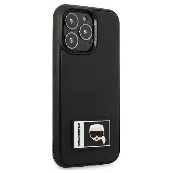Original Case IPHONE 13 PRO MAX Karl Lagerfeld Hardcase Ikonik Patch black 3666339031299