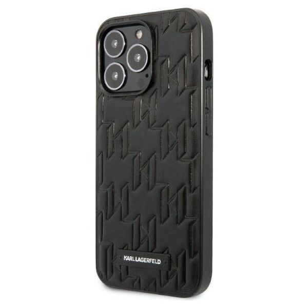 Original Case IPHONE 13 PRO MAX Karl Lagerfeld Hardcase Monogram Plaque black 3666339049157