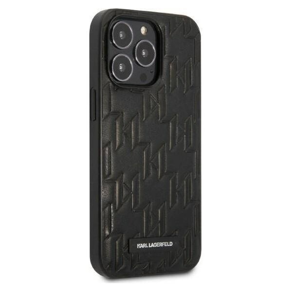 Original Case IPHONE 13 PRO MAX Karl Lagerfeld Hardcase Monogram Plaque black 3666339049157
