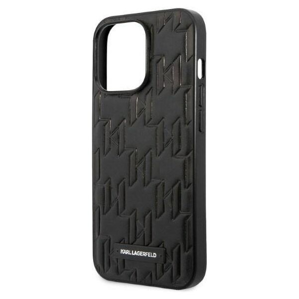 Original Case IPHONE 13 PRO MAX Karl Lagerfeld Hardcase Monogram Plaque black 3666339049157