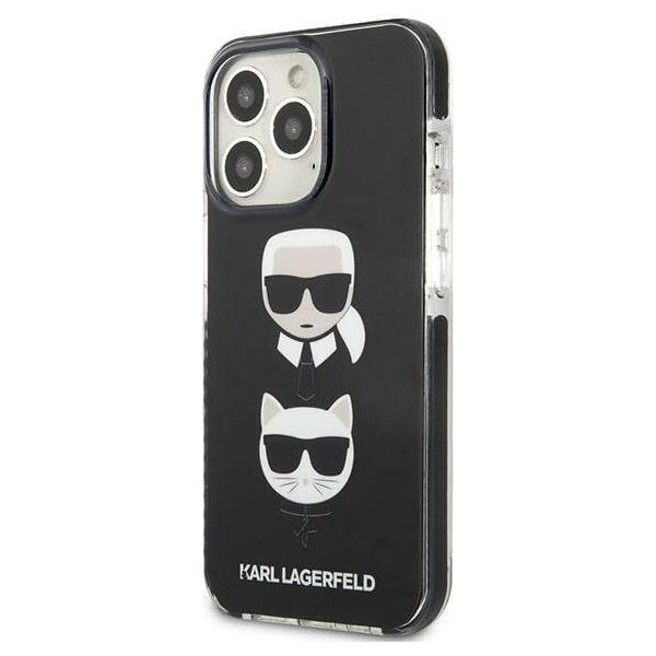 Original Case IPHONE 13 PRO MAX Karl Lagerfeld Hardcase Karl&Choupette Head black 3666339048679