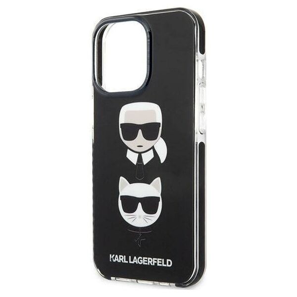 Original Case IPHONE 13 PRO MAX Karl Lagerfeld Hardcase Karl&Choupette Head black 3666339048679