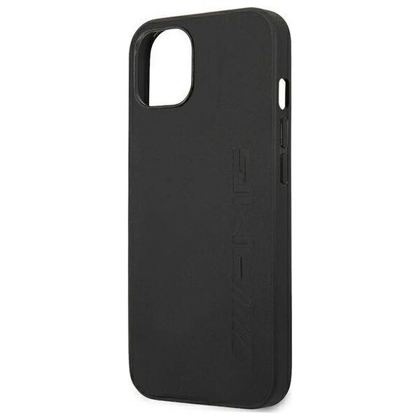Case IPHONE 14 PLUS Mercedes AMG Hardcase Leather Hot Stamped (AMHCP14MDOLBK) black 3666339071318