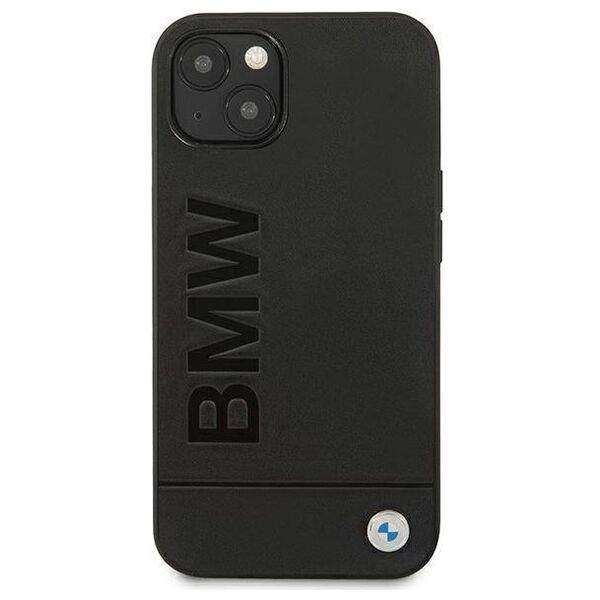 Original Case IPHONE 14 PLUS BMW Leather Stamp (BMHCP14MSLLBK) black 3666339090395
