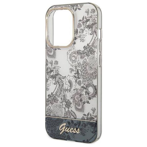 Original Case IPHONE 14 PRO MAX Guess Hardcase Porcelain Collection (GUHCP14XHGPLHG) gray 3666339090739