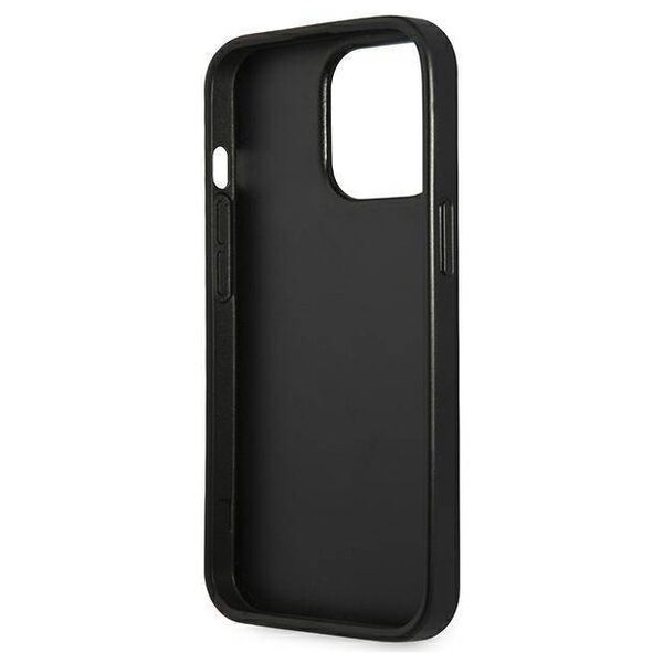 Original Case IPHONE 14 PRO MAX Guess Hardcase Saffianotriangle Logo (GUHCP14XPSATLG) silver 3666339065478