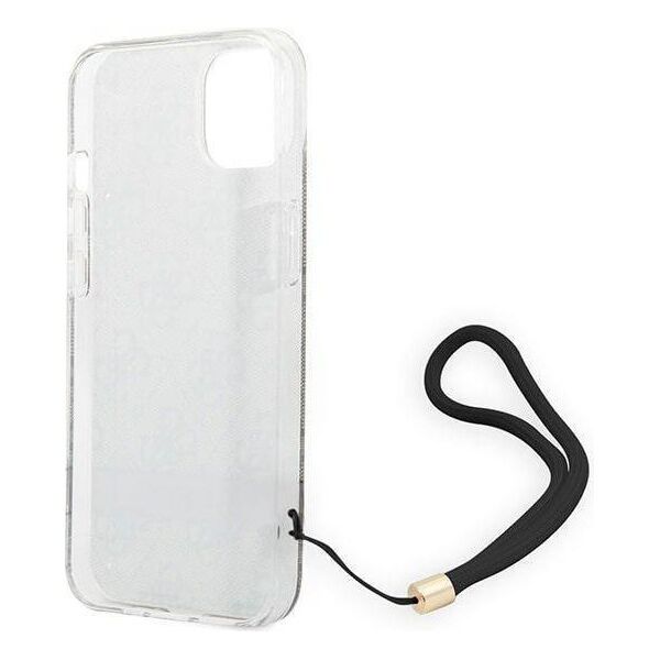 Original Case IPHONE 14 PLUS Guess Hardcase 4G Print Strap (GUOHCP14MH4STW) brown 3666339093846