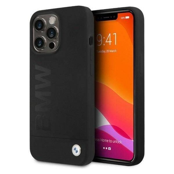 Original Case IPHONE 13 PRO BMW Hardcase Silicone Signature Logo MagSafe (BMHMP13LSLBLBK) black 3666339059712