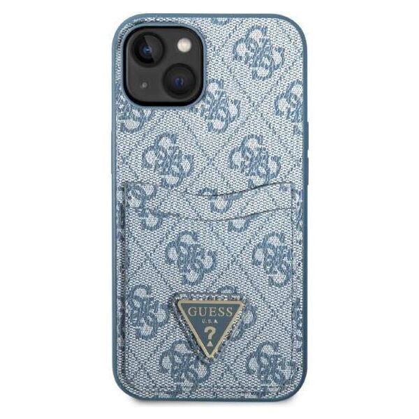 Case IPHONE 13 MINI Guess Hardcase 4G Triangle Logo Cardslot (GUHCP13SP4TPB) blue 3666339047764