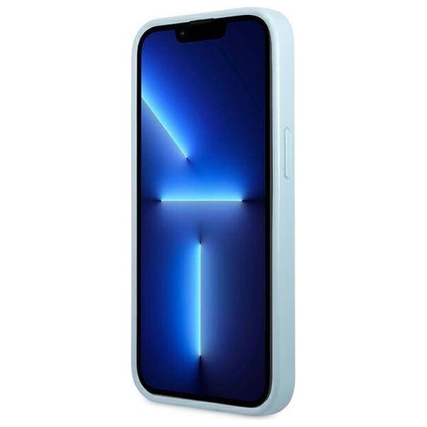 Original Case IPHONE 13 MINI Guess Hardcase Saffiano 4G Small Metal Logo (GUHCP13SPS4MB) blue 3666339048006