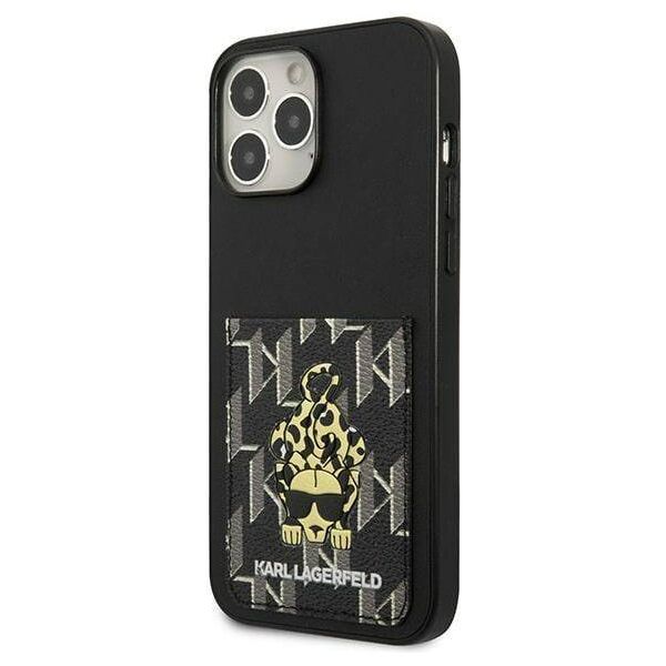 Case IPHONE 13 PRO MAX Karl Lagerfeld Hardcase Karlimals Cardslot (KLHCP13XCANCNK) black 3666339049799