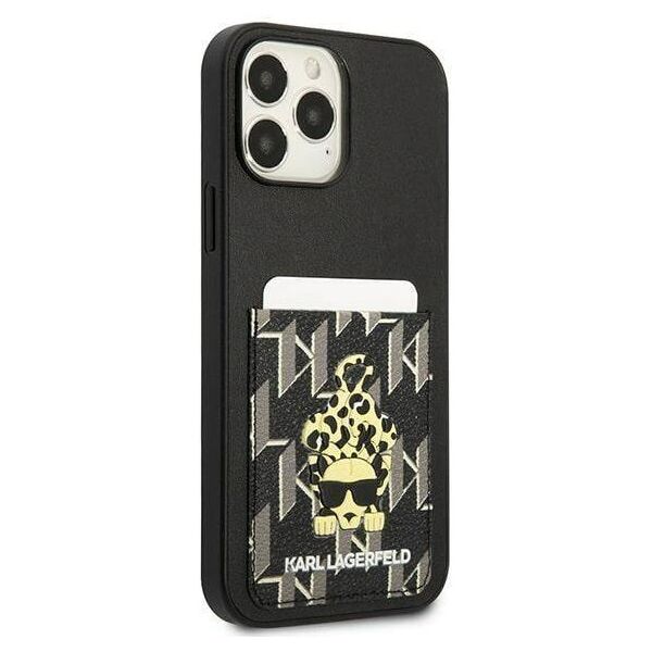 Case IPHONE 13 PRO MAX Karl Lagerfeld Hardcase Karlimals Cardslot (KLHCP13XCANCNK) black 3666339049799