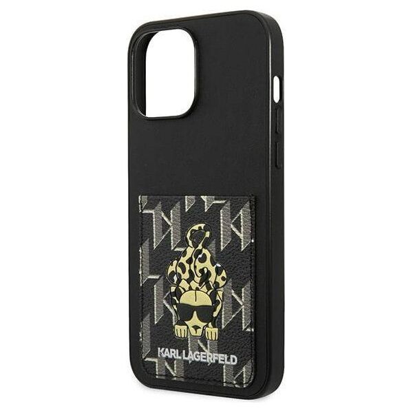 Case IPHONE 13 PRO MAX Karl Lagerfeld Hardcase Karlimals Cardslot (KLHCP13XCANCNK) black 3666339049799