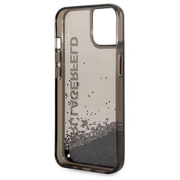 Original Case IPHONE 14 PLUS Karl Lagerfeld Hardcase Liquid Glitter Elong (KLHCP14MLCKVK) black 3666339091552