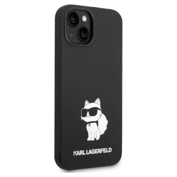Case IPHONE 14 PLUS Karl Lagerfeld Hardcase Silicone Choupette (KLHCP14MSNCHBCK) black 3666339086732