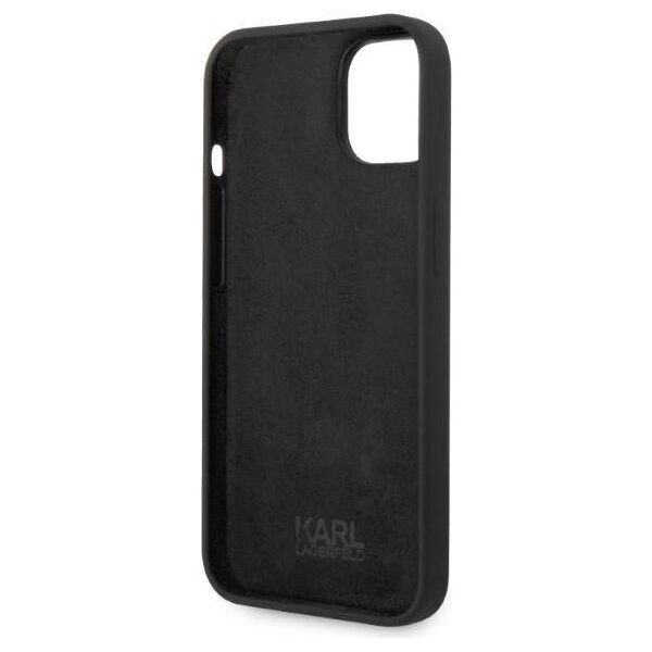 Original Case IPHONE 14 PLUS Karl Lagerfeld Hardcase Silicone Ikonik (KLHCP14MSNIKBCK) black 3666339086572