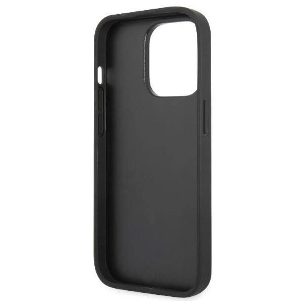 Original Case IPHONE 14 PRO MAX Karl Lagerfeld Hardcase Glitter Choupette Patch (KLHCP14XG2CPS) silver 3666339099466
