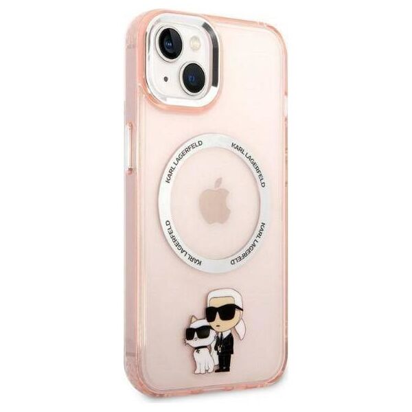 Original Case IPHONE 14 PLUS Karl Lagerfeld Hardcase Iconic Karl&Choupette Magsafe (KLHMP14MHNKCIP) pink 3666339087579