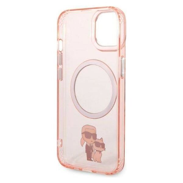 Original Case IPHONE 14 PLUS Karl Lagerfeld Hardcase Iconic Karl&Choupette Magsafe (KLHMP14MHNKCIP) pink 3666339087579