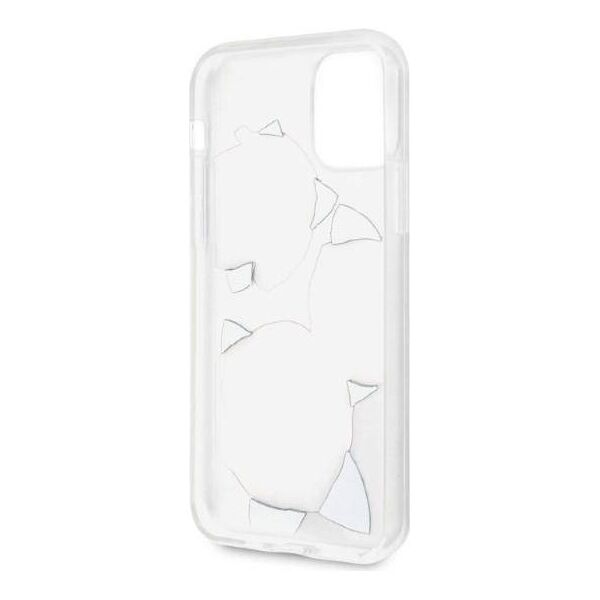 Original Case IPHONE 11 PRO Guess Hardcase Flower Desire Pink & White Rose transparent 3700740474204