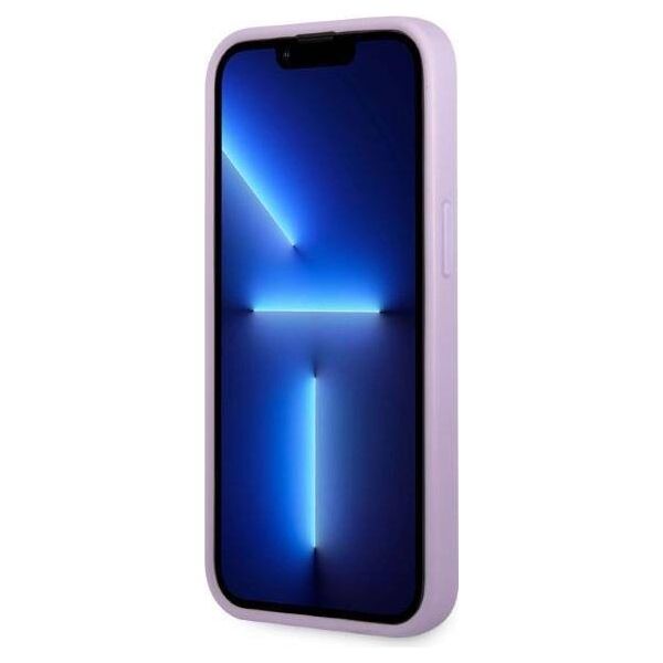 Original Case IPHONE 13 MINI Guess Hardcase Saffiano 4G Small Metal Logo purple 3666339048044