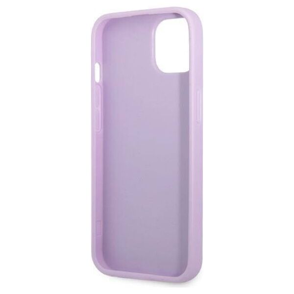 Original Case IPHONE 13 MINI Guess Hardcase Saffiano 4G Small Metal Logo purple 3666339048044