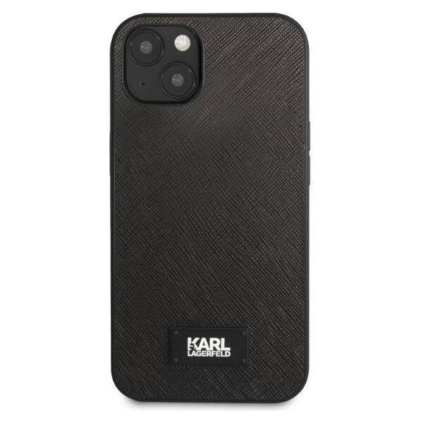 Original Case IPHONE 13 Karl Lagerfeld Hardcase Saffiano Plaque black 3666339048938