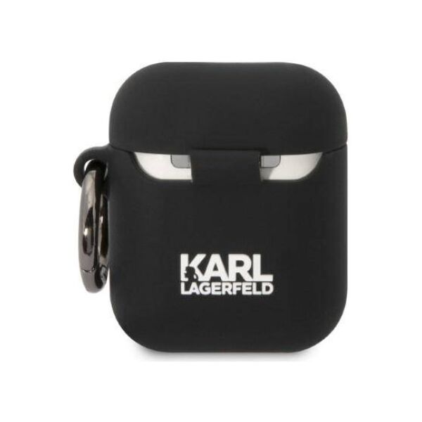 Case APPLE AIRPODS Karl Lagerfeld Silicone Choupette Head 3D black 3666339087890