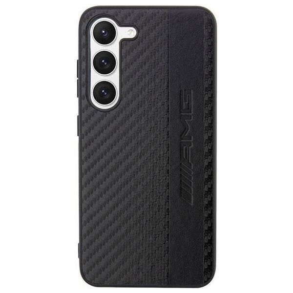 Case SAMSUNG GALAXY S23+ Mercedes AMG Hardcase Carbon Stripe&Embossed (AMHCS23MBLSCA) black 3666339113100