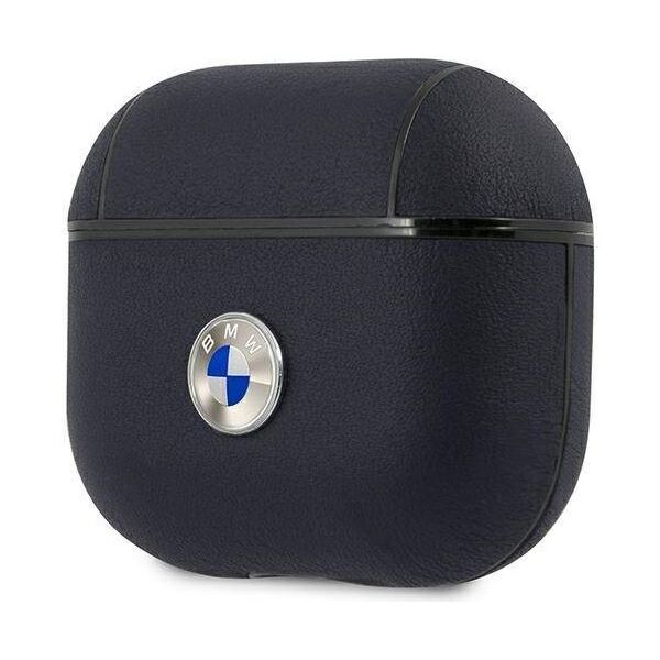 Original Case APPLE AIRPODS PRO 2 BMW Cover Geniune Leather Silver Logo (BMAP2SSLBK) black 3666339112295