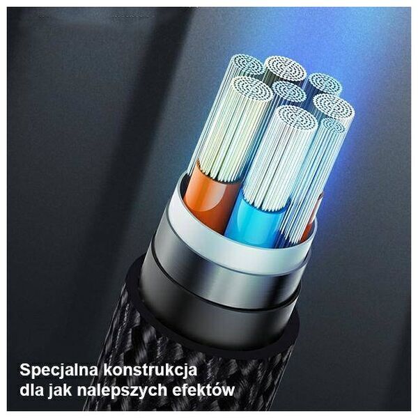 Cable 2A 1m USB - Lightning Usams U55 SJ448USB01 (US-SJ448) black 6958444912509