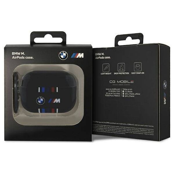 Original Case APPLE AIRPODS PRO 2 BMW Multiple Colored Lines (BMAP222SWTK) black 3666339123871