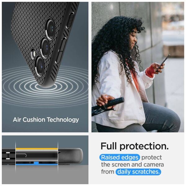 Case SAMSUNG GALAXY S23+ Spigen Liquid Air Matte black 8809896740678