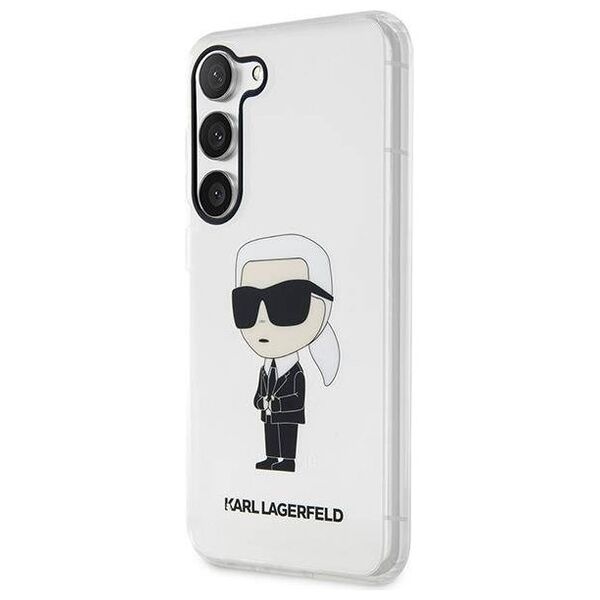 Original Case SAMSUNG GALAXY S23+ Karl Lagerfeld Hardcase Ikonik (KLHCS23MHNIKTCT) transparent 3666339117801