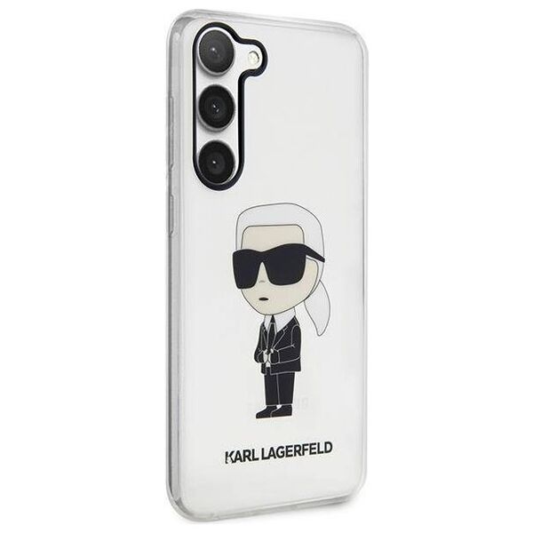 Original Case SAMSUNG GALAXY S23+ Karl Lagerfeld Hardcase Ikonik (KLHCS23MHNIKTCT) transparent 3666339117801
